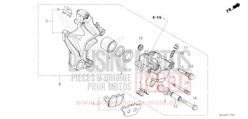 REAR BRAKE CALIPER CMX1100DS de 2025